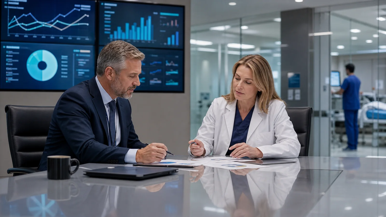A physician executive and security leader conducting an operational cybersecurity review